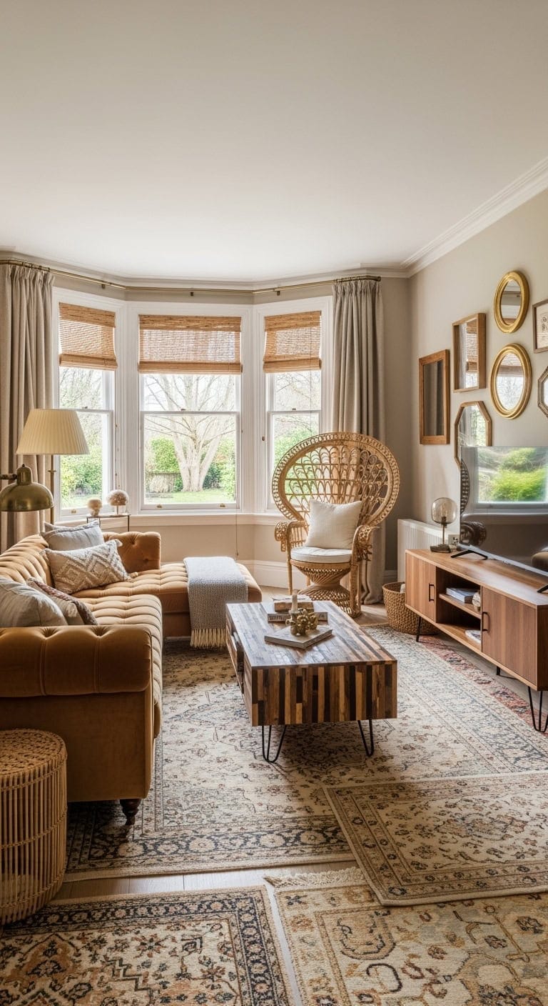 layered warm mixed woods elegance