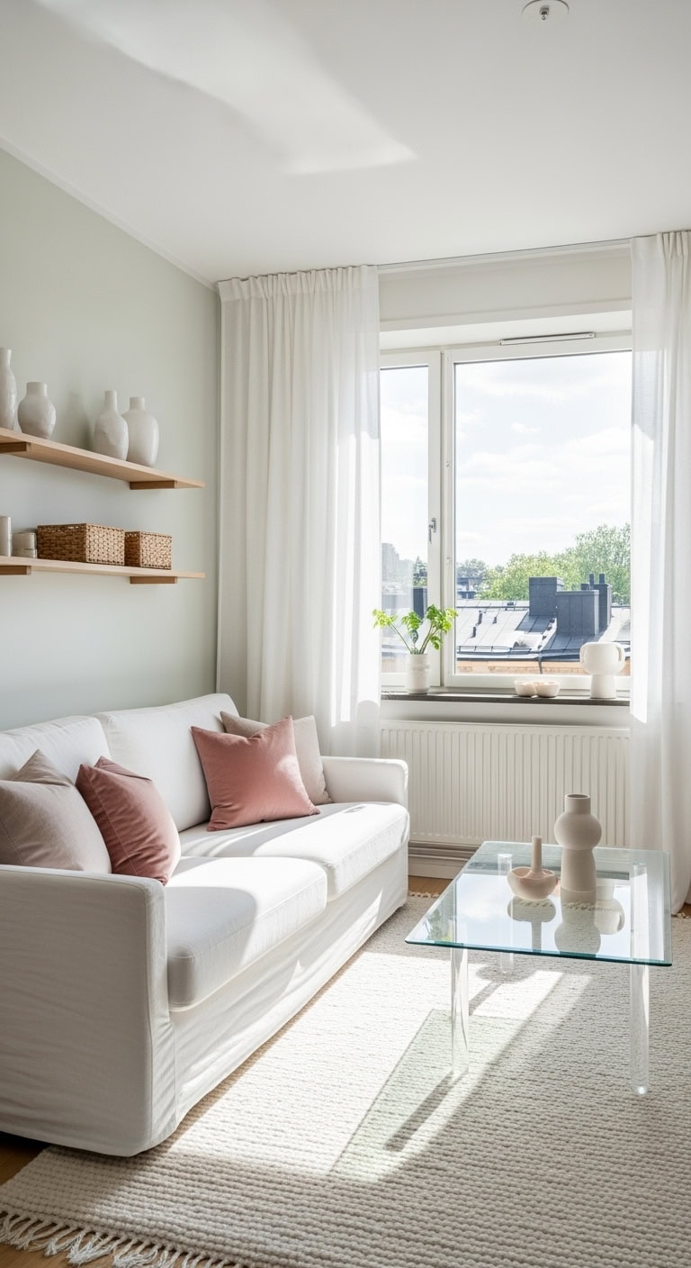 light airy pastel minimalism