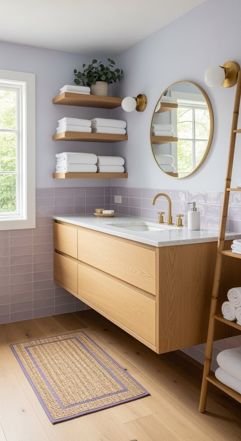 light lavender scandinavian spa