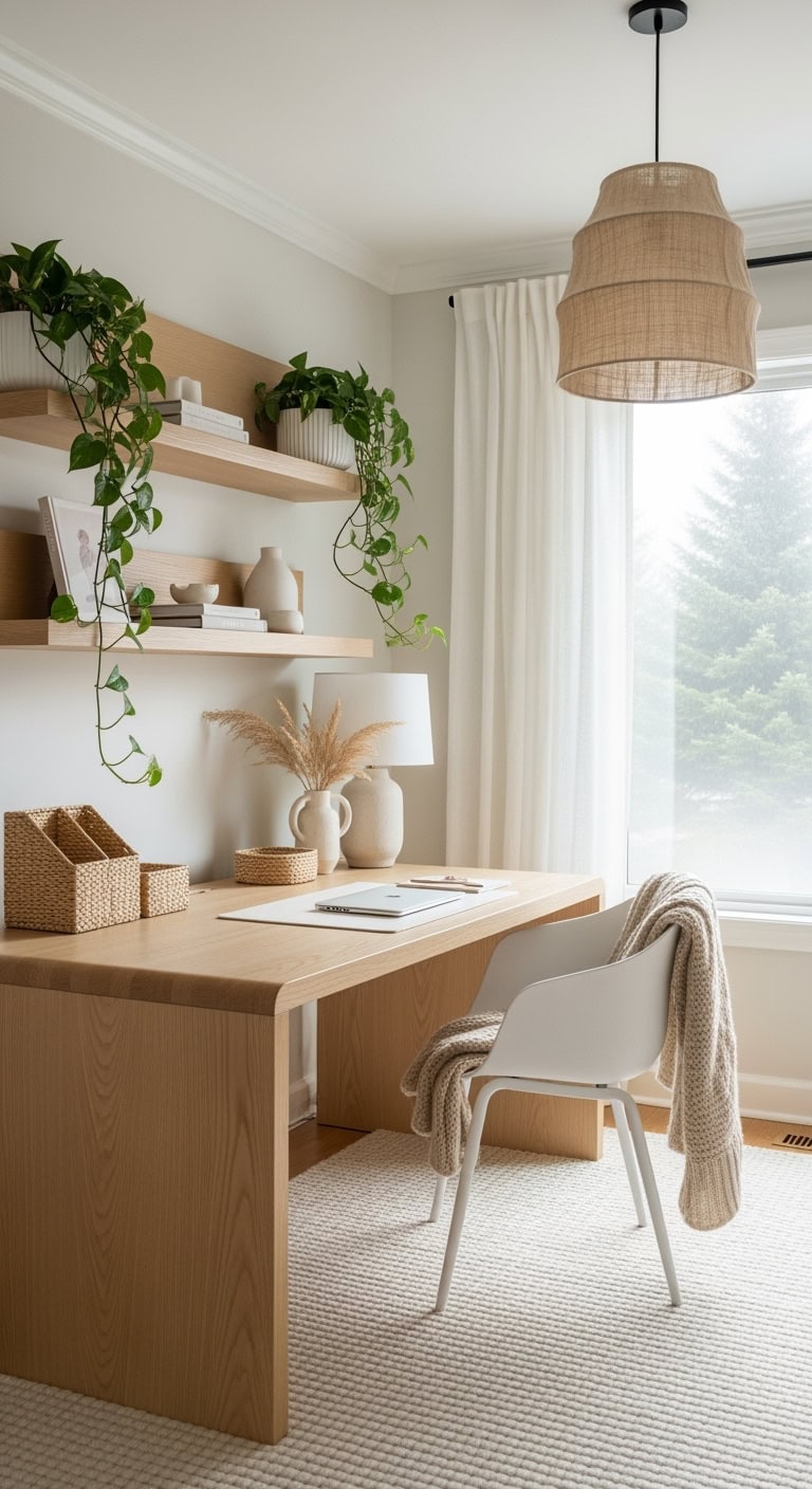 light wood cozy textiles minimalism