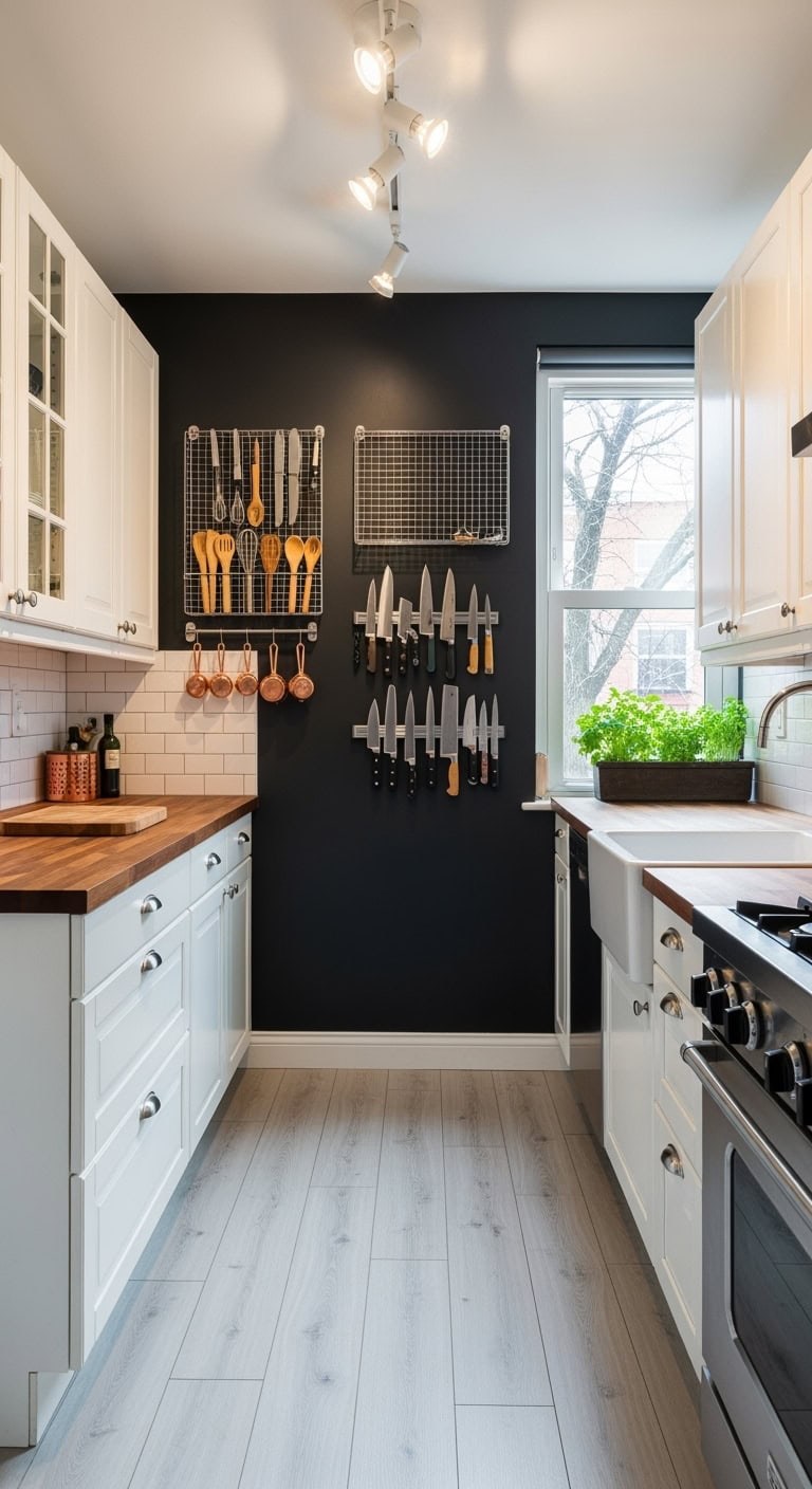 magnetic knife wall display