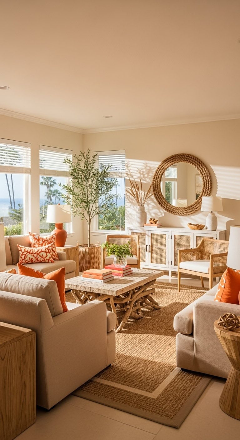 malibu linen slipcovers tangerine