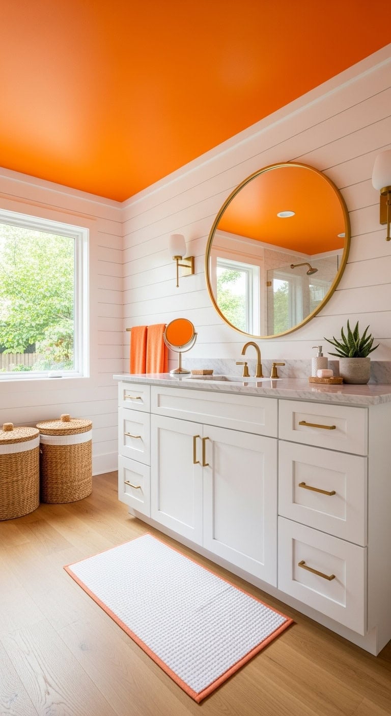 mandarin ceiling over white