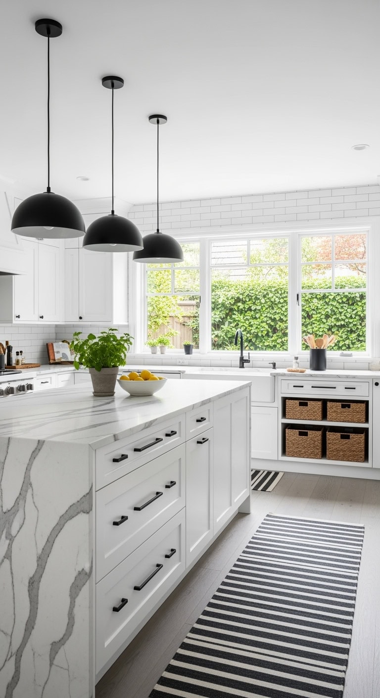 matte black accents elevate lightspaces