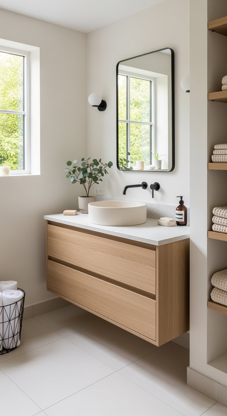 matte black and cream