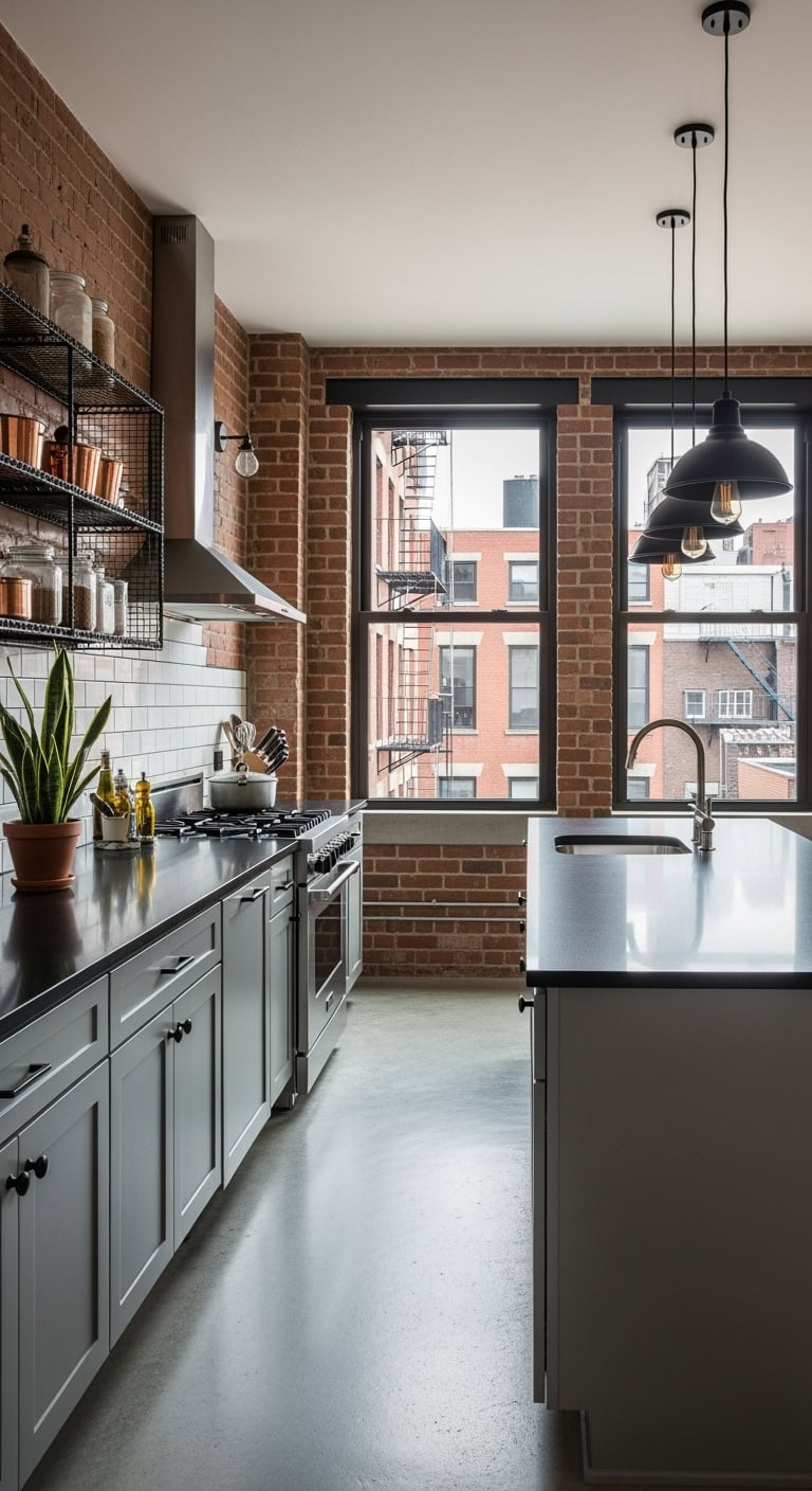 matte black quartz loft