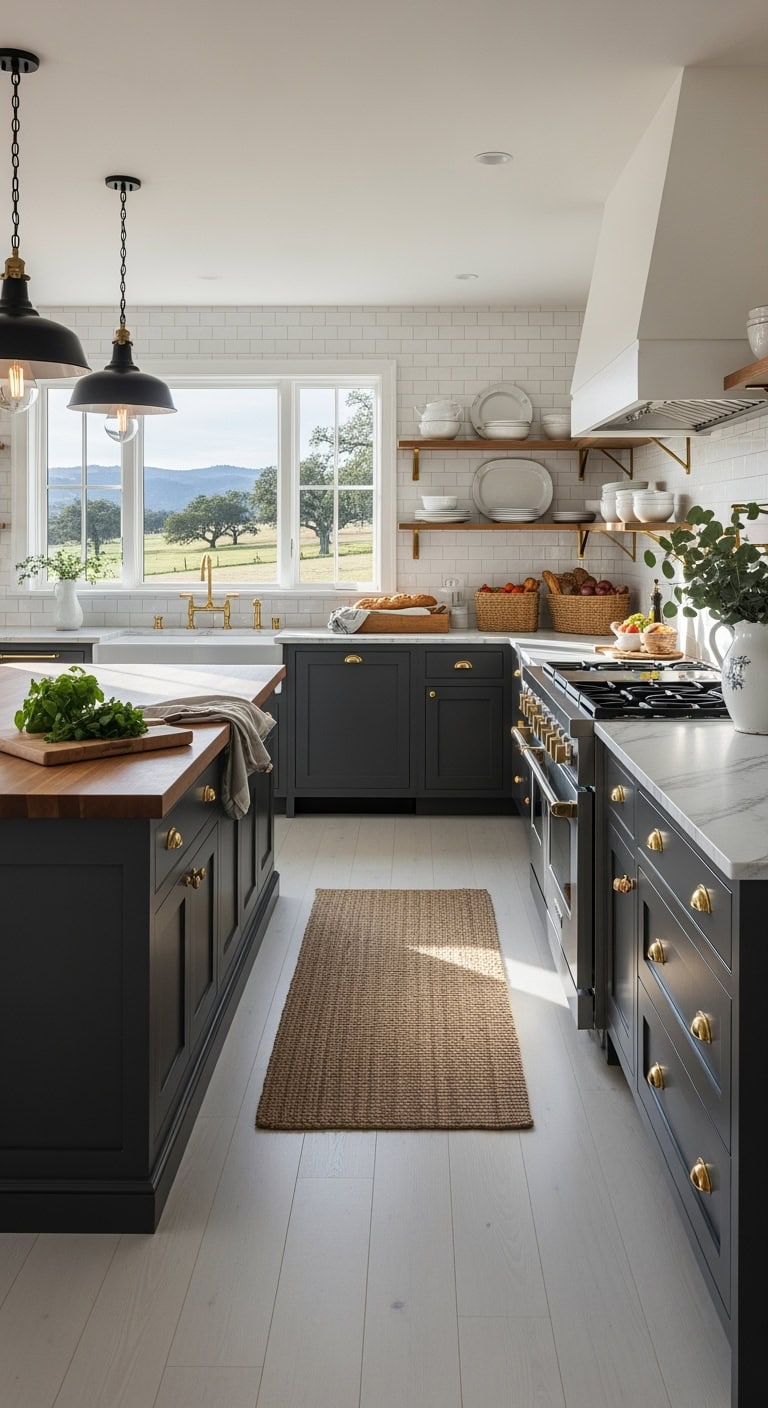 matte charcoal shaker cabinets