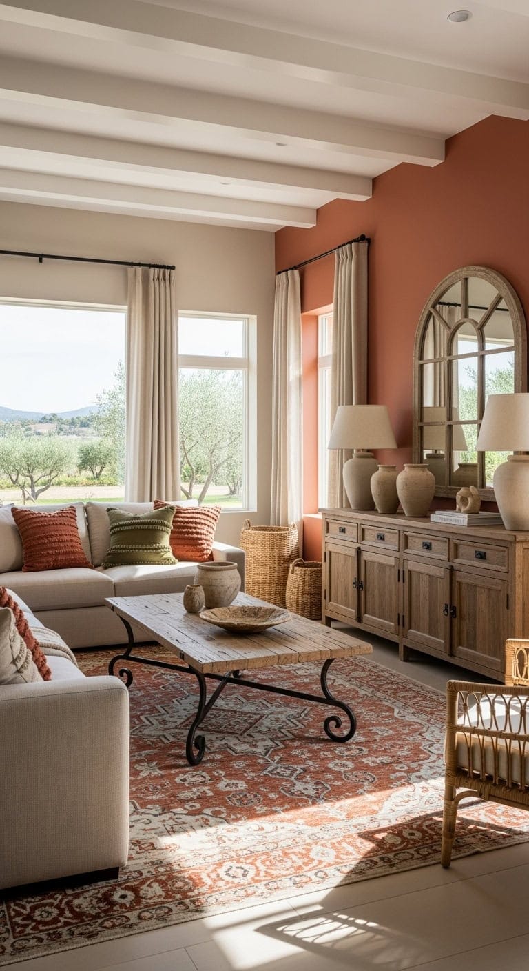 mediterranean warm earth tones