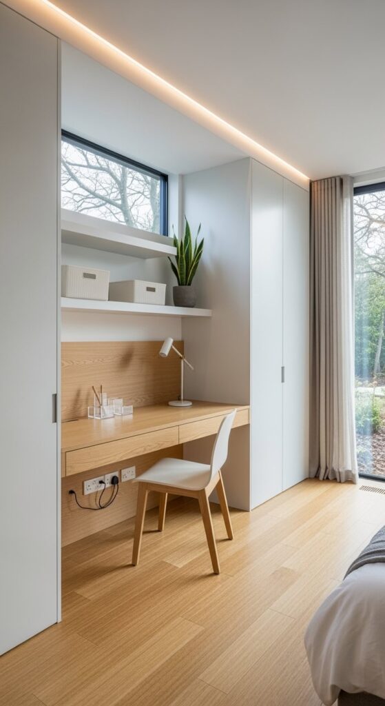 23 Inspiring Home Office Bedroom Designs