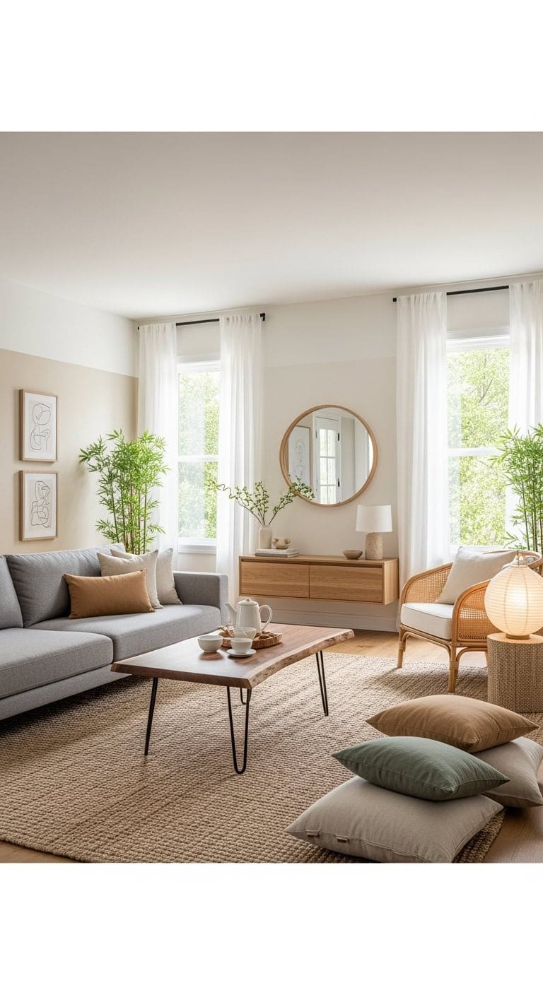 minimalist cozy natural japandi