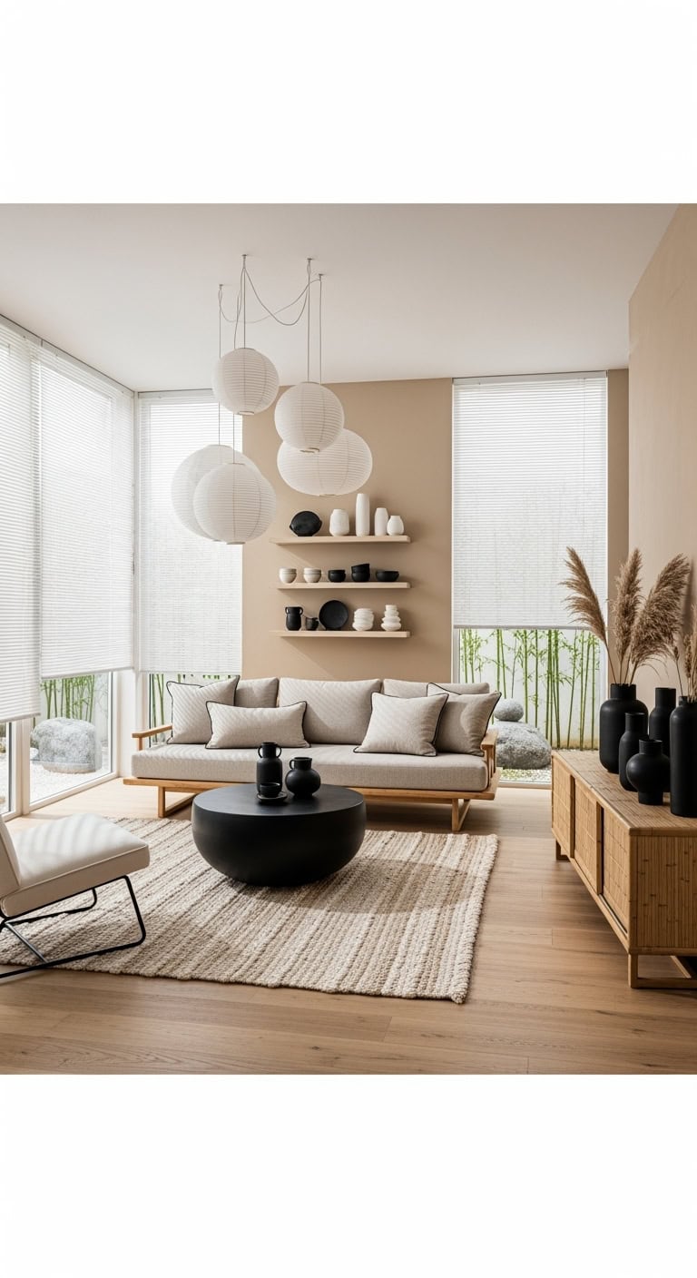 minimalist japandi warm neutrality