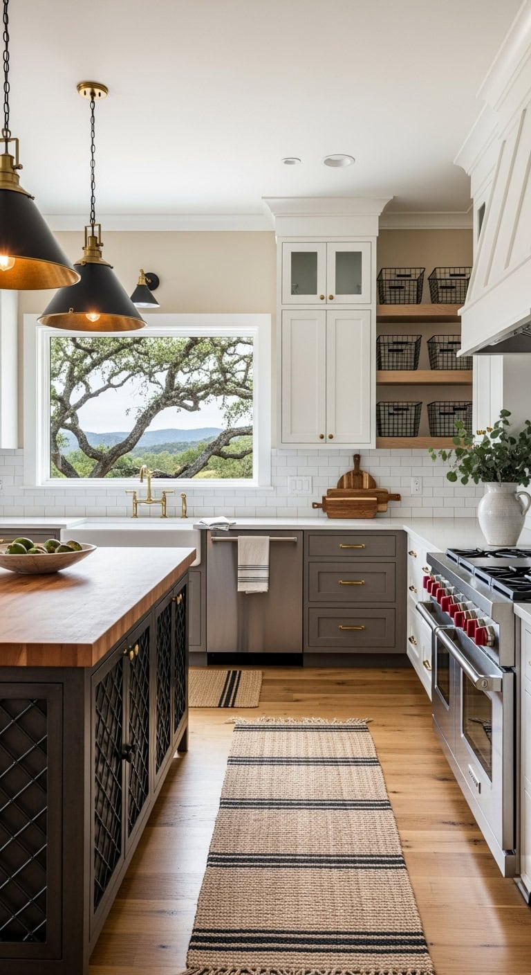 mixed metal warmth kitchenesign