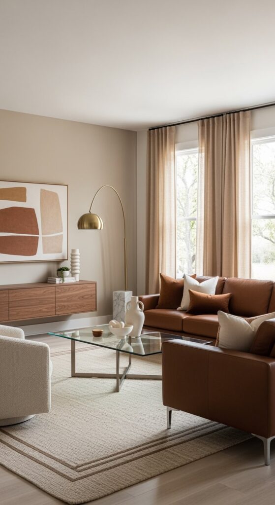 23 Brown And Beige Living Room Ideas That Feel Timeless