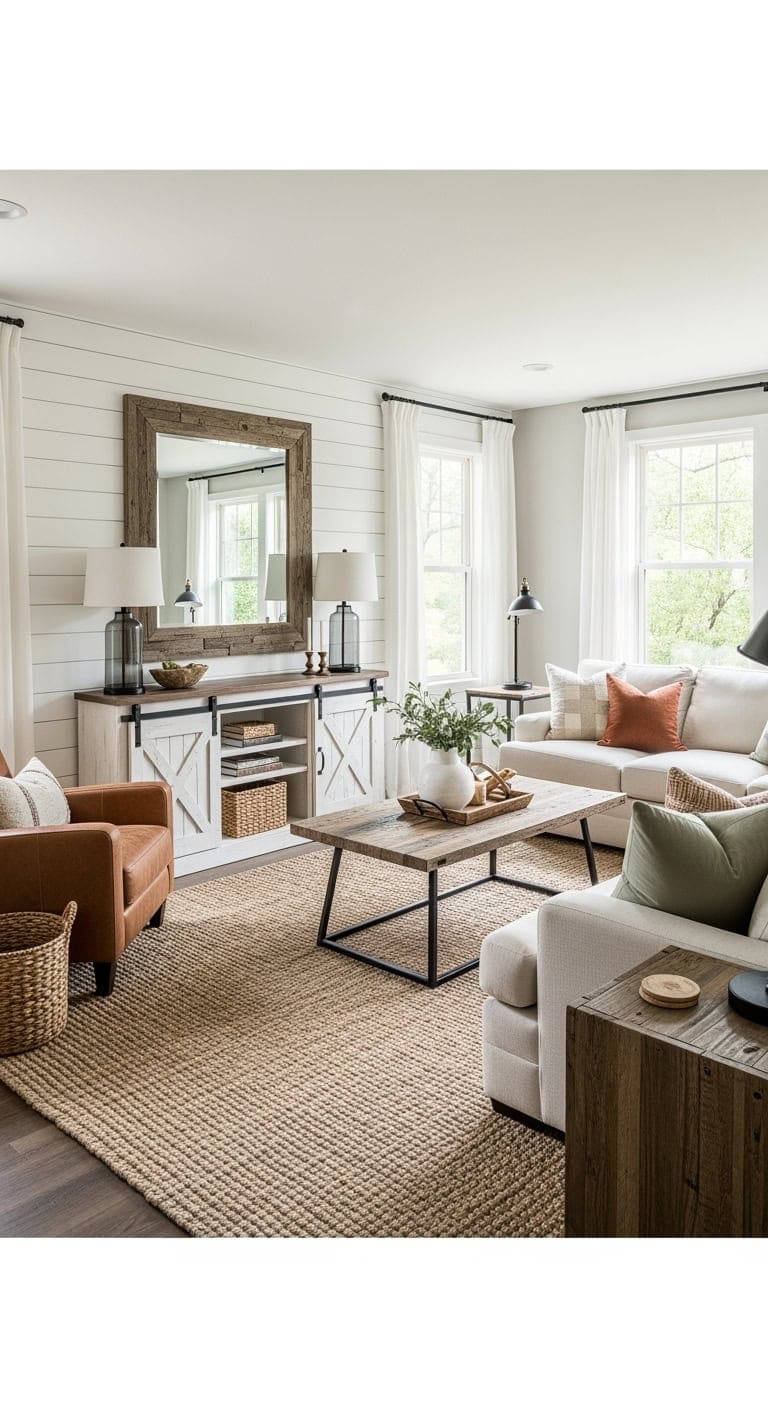 modern farmhouse shiplap makeover