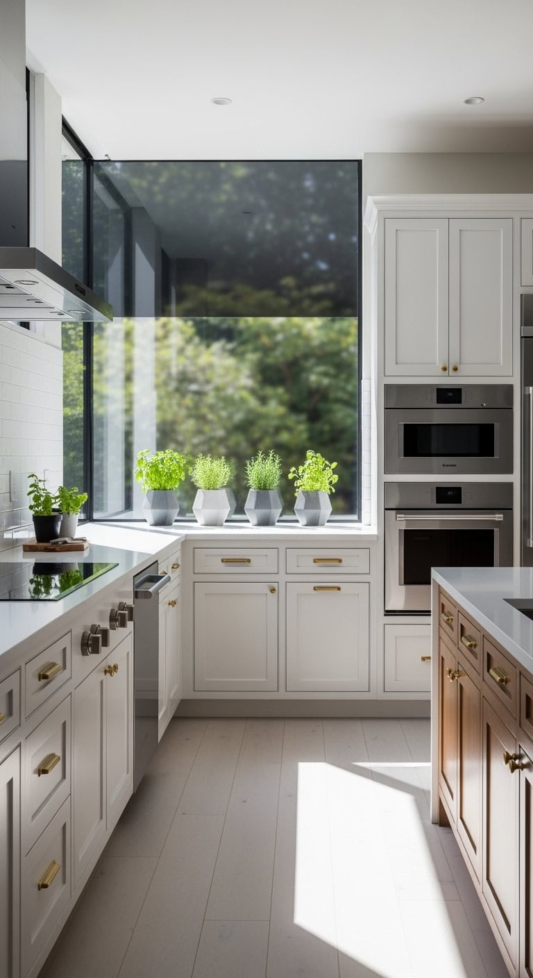 modern kitchen window for natural light