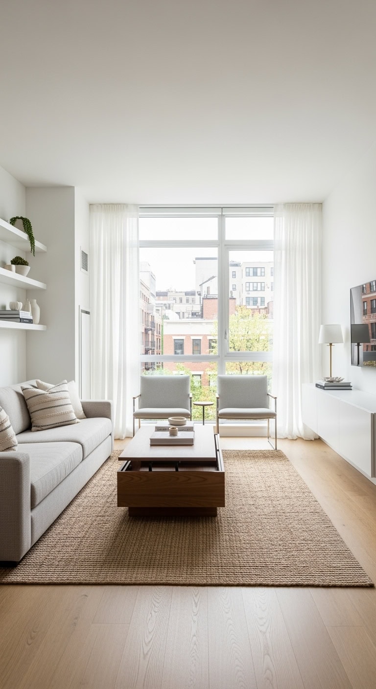 modern minimalist multi functional living