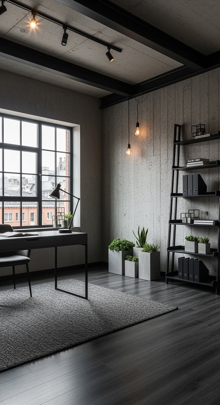 moody industrial concrete steel