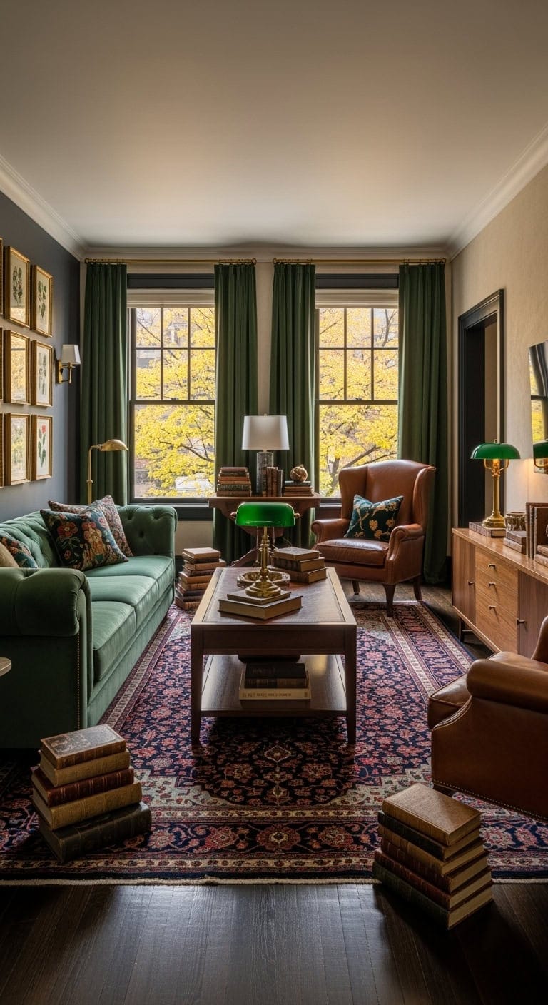 moody vintage scholarly apartment aesthetic