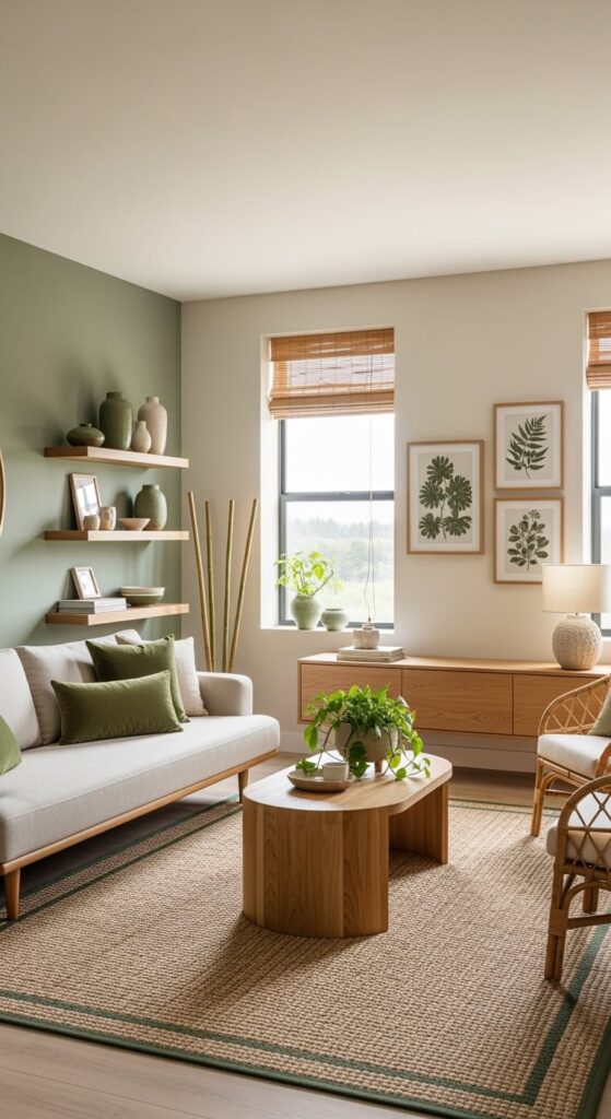 23 Green And Beige Living Room Designs Worth Copying