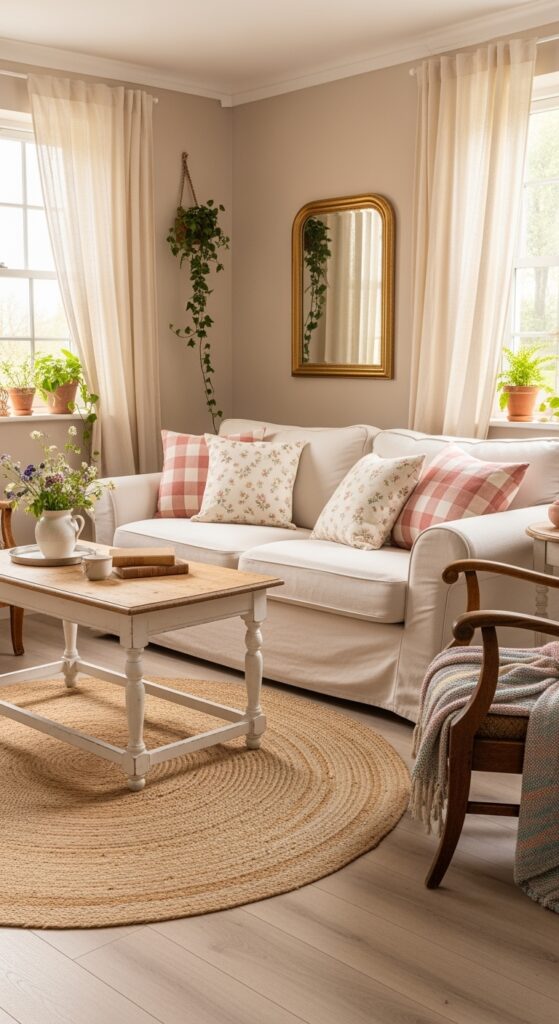 23 Stunning Beige and Pink Living Room Ideas