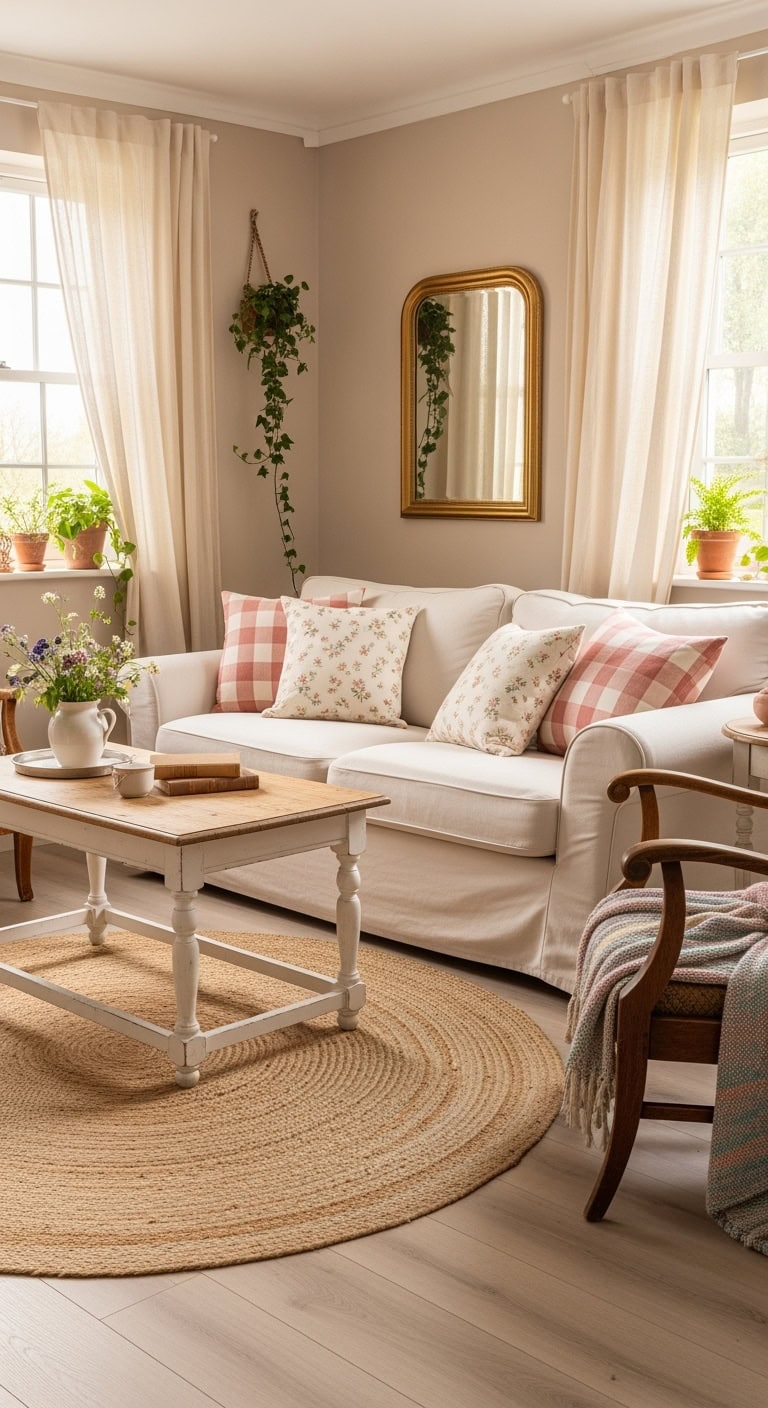 neutral pink beige cozy palette