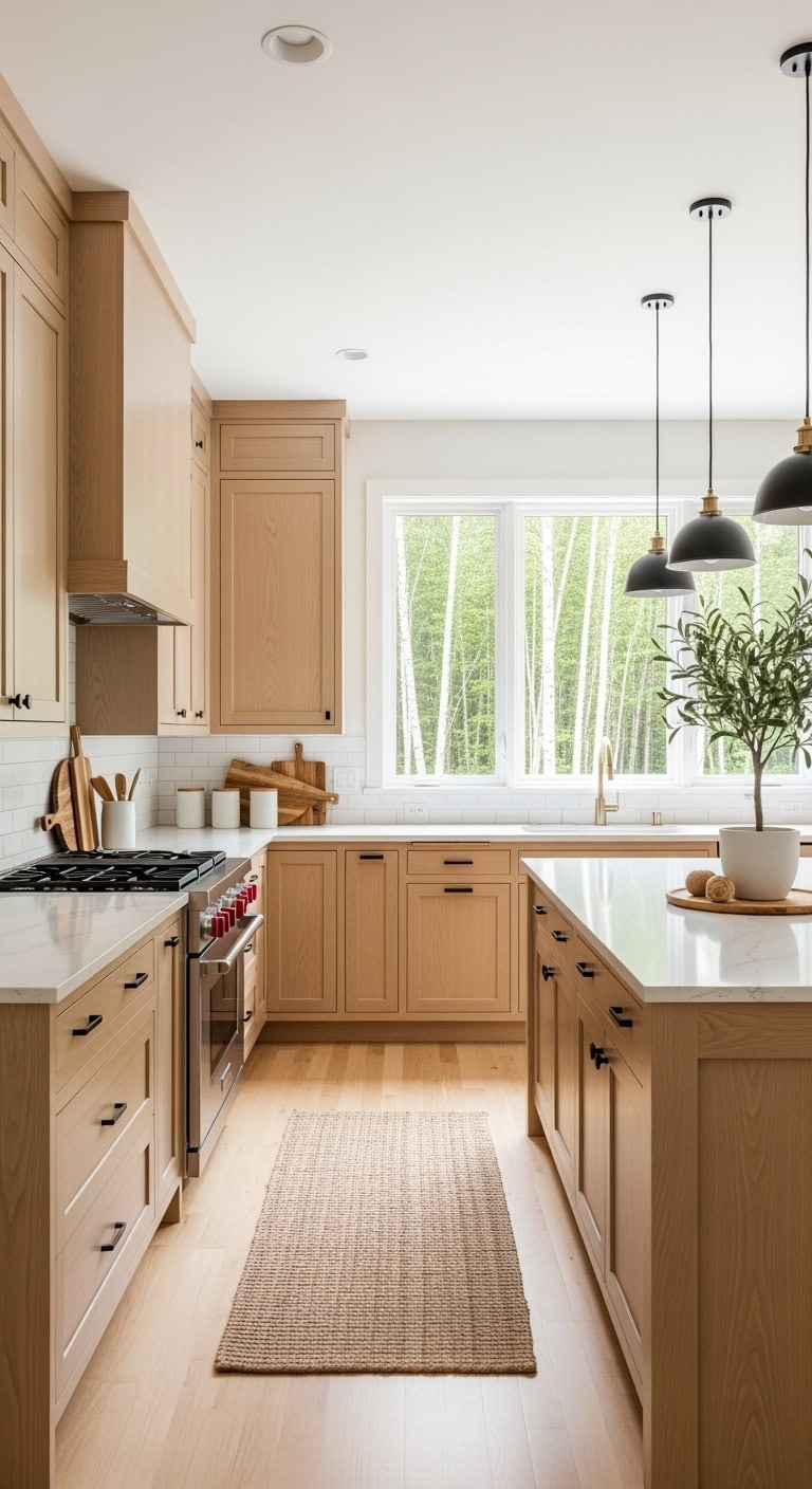 nordic light oak kitchen