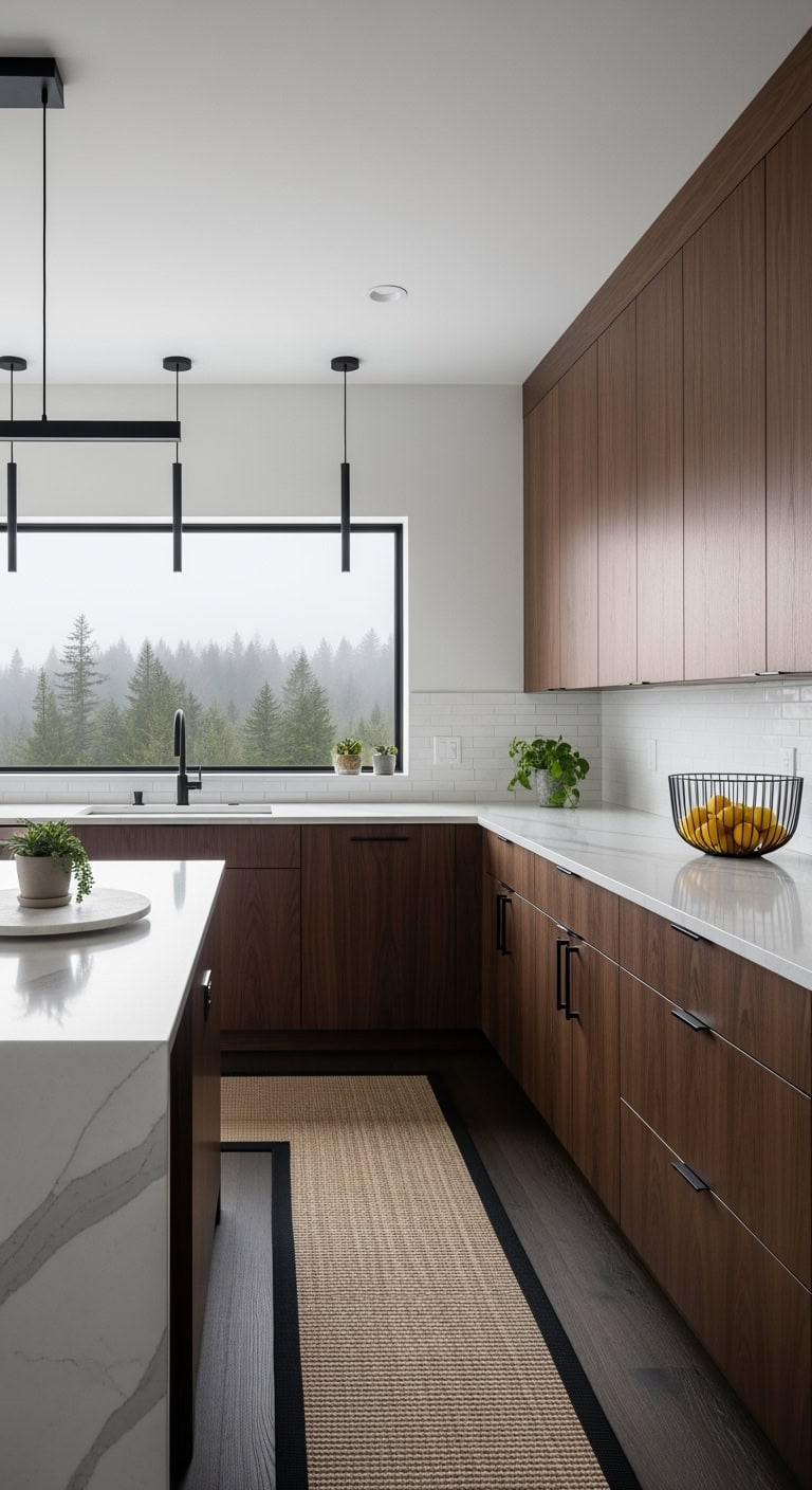 nordic noir kitchen contrast