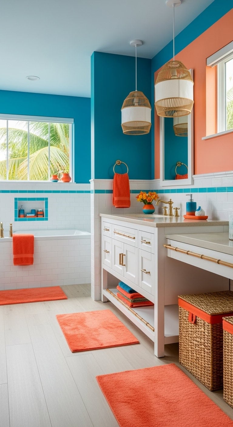 ocean blue mango orange escape