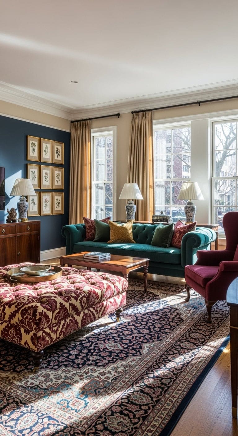 old money tufted traditional elegance