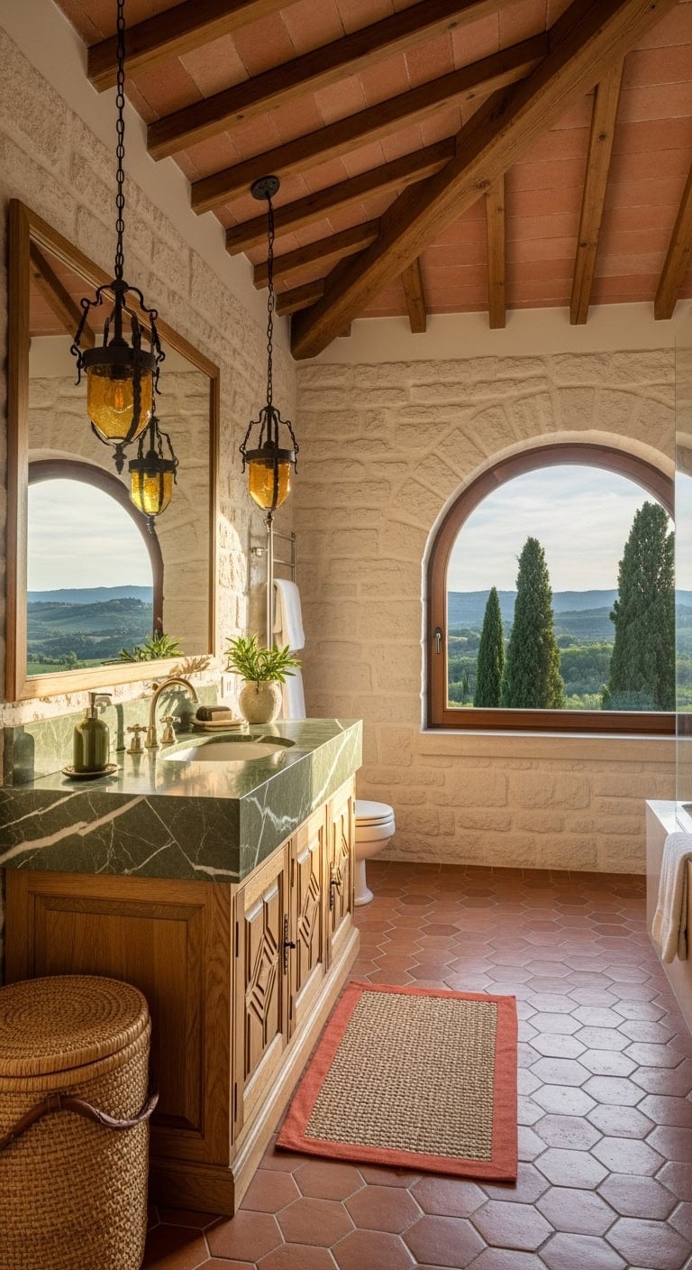 olive marble terracotta retreat