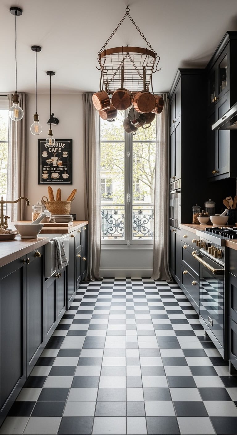 parisian bistro kitchen vibe