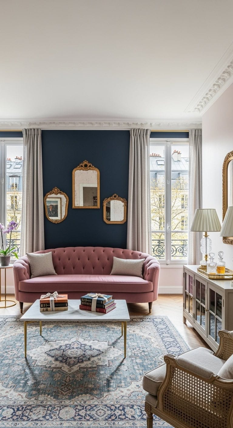 parisian inspired vintage glam interiors