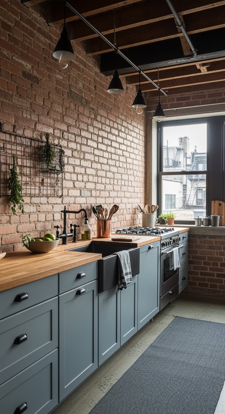 raw terracotta brick industrial