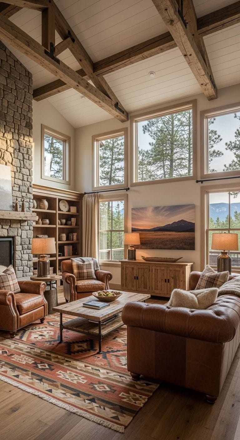 reclaimed rustic leather cozy