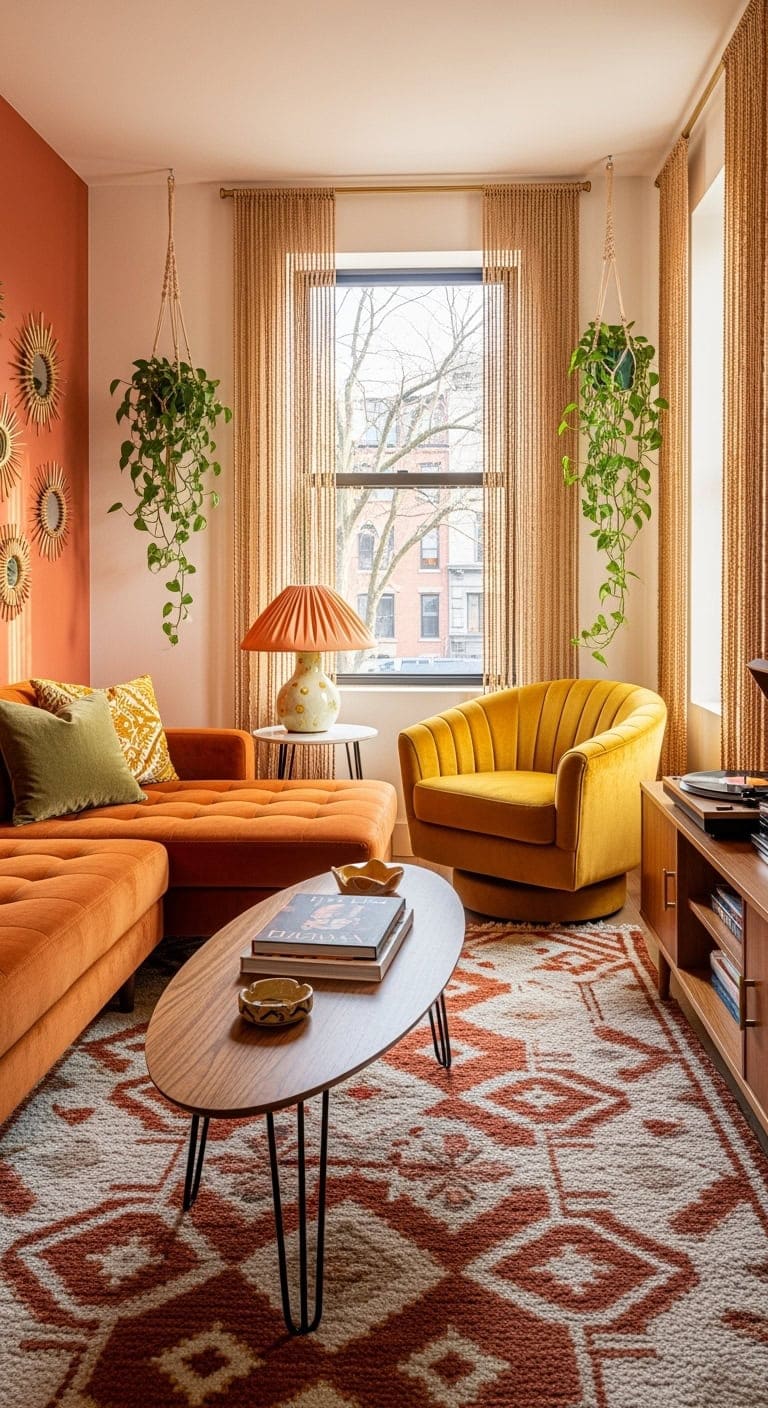 retro inspired cozy living revival