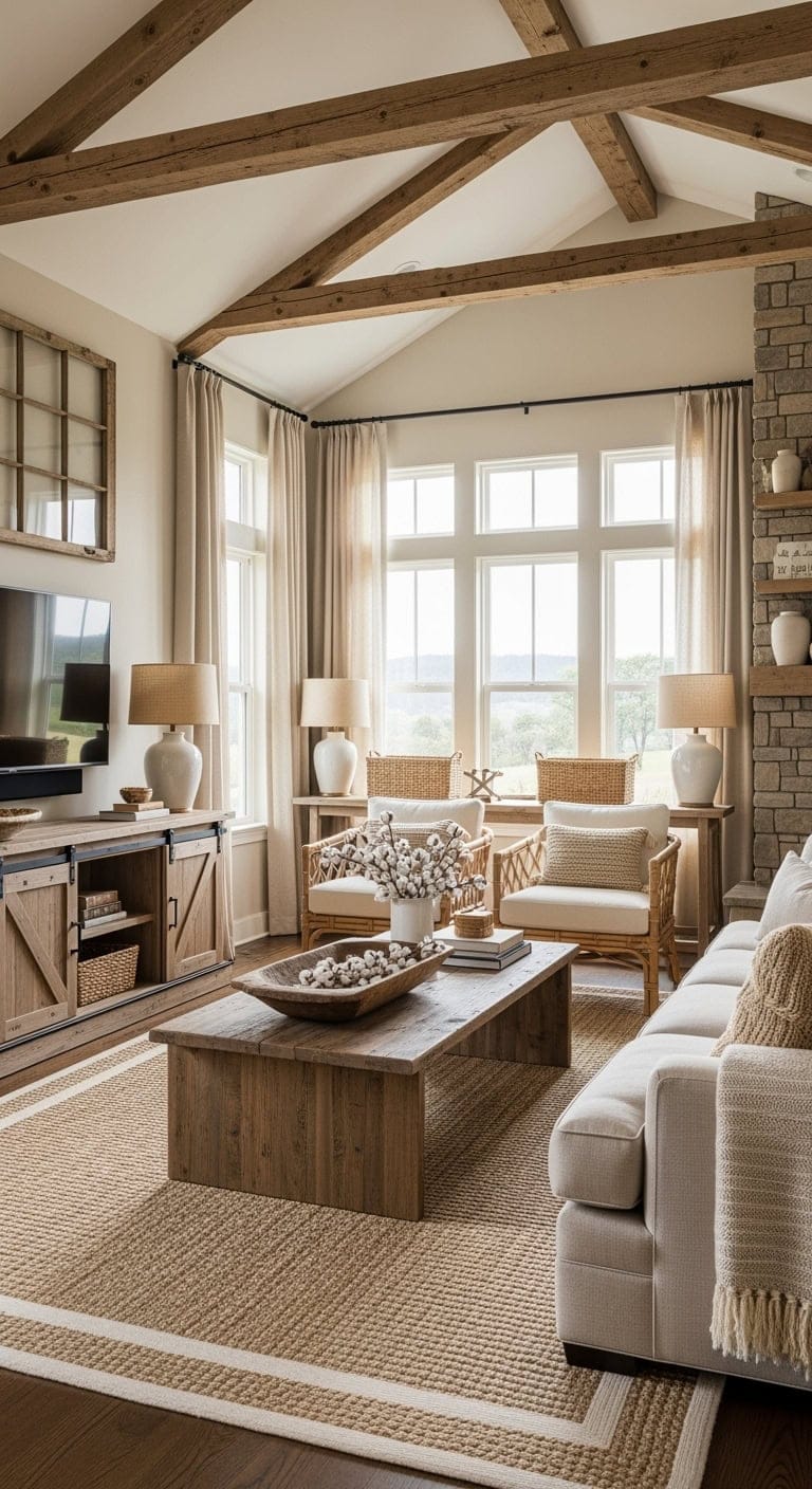 rustic linen reclaimed warmth