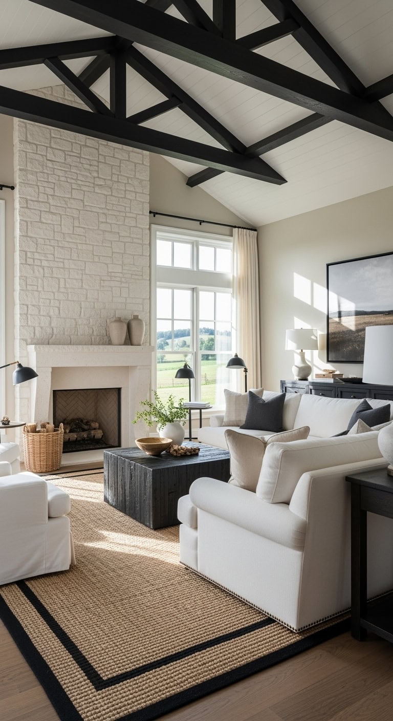 rustic refined neutral farmhouse ambiance