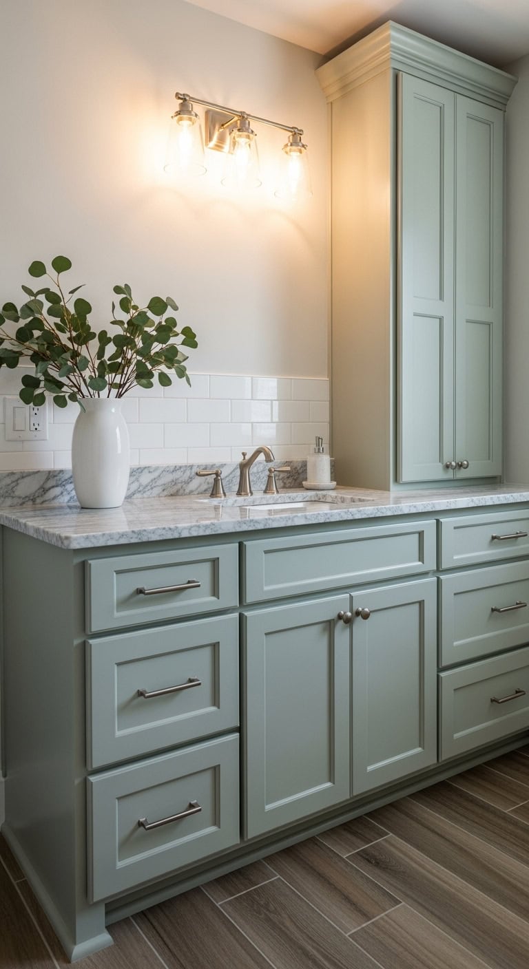 sage green bathroom designs