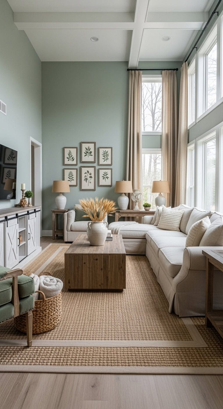 sage green modern farmhouse vibe
