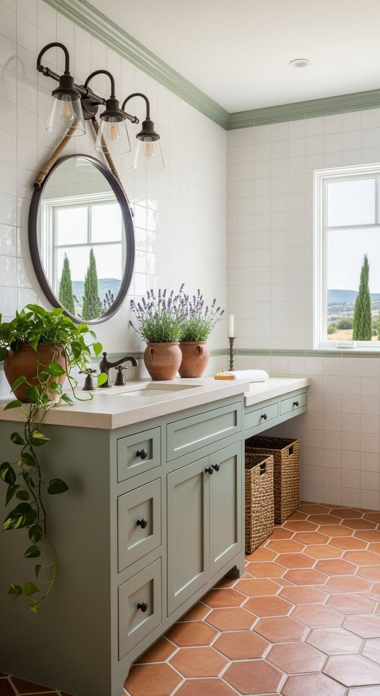 sage green terracotta sanctuary