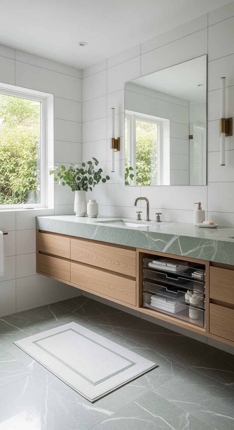 sage marble minimalist spa