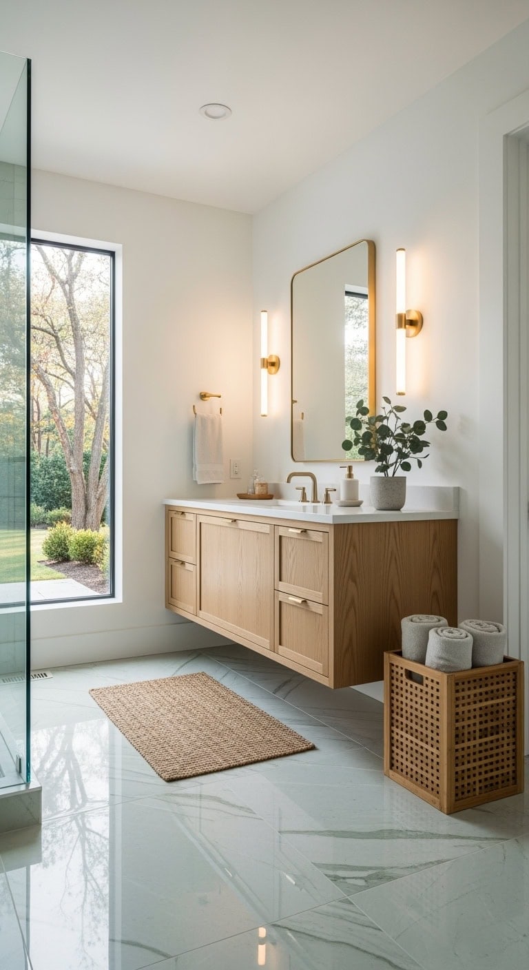 sage marble minimalist spa like