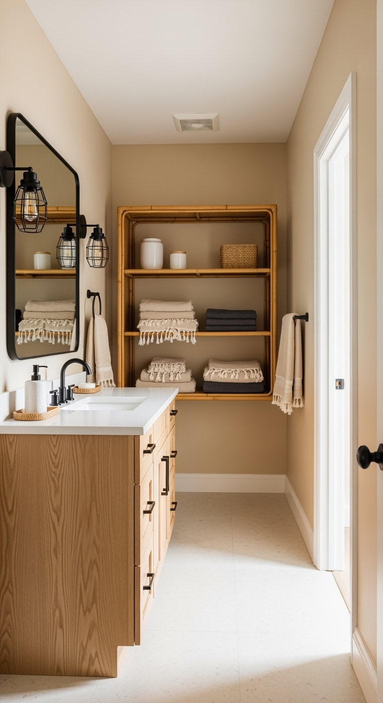 sandy neutrals with black