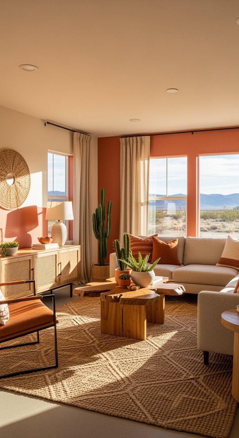 sandy terracotta desert living