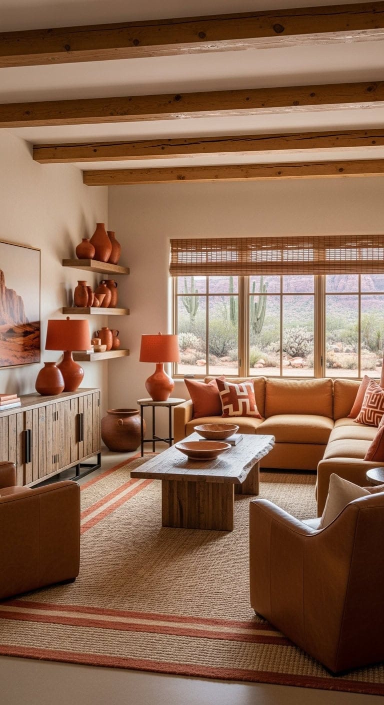 santa fe inspired terracotta warmth