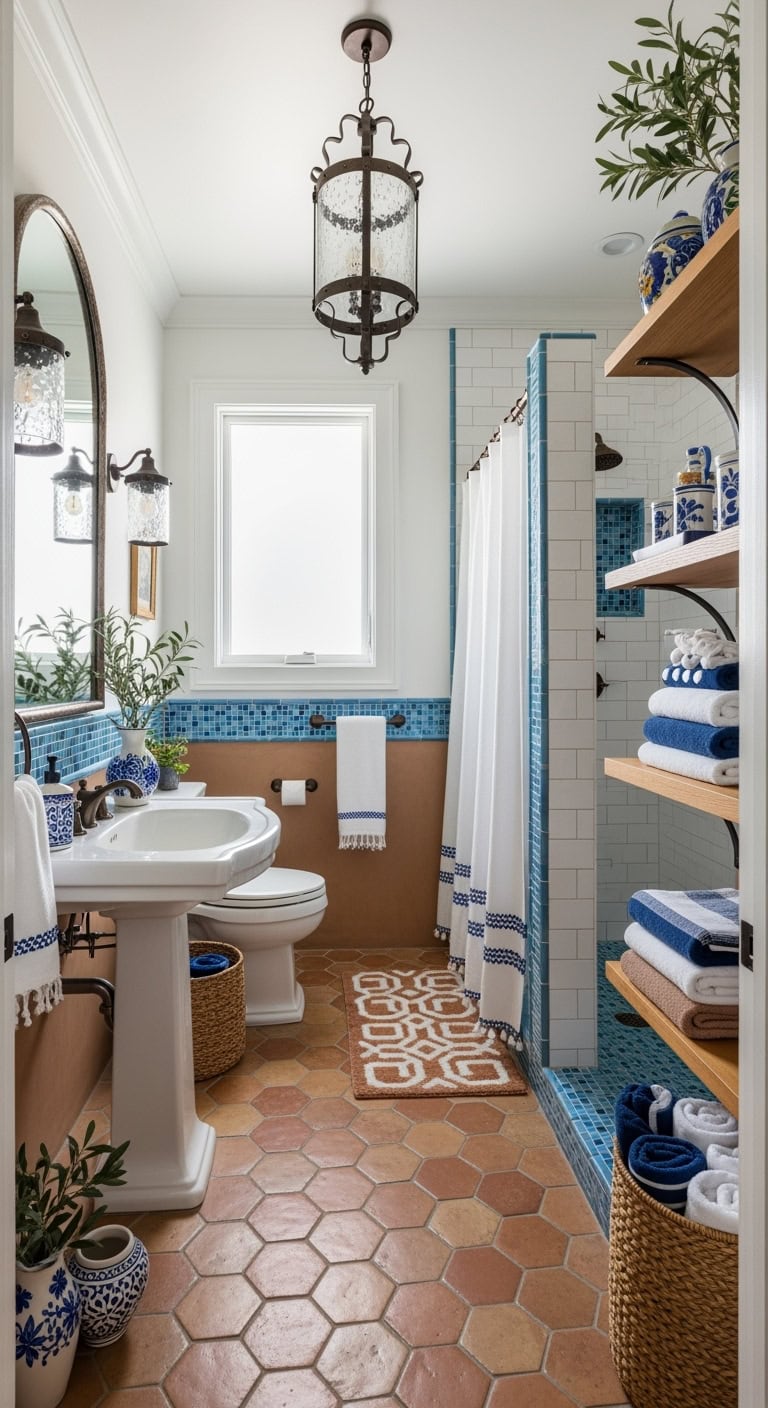 santorini inspired terra cotta oasis