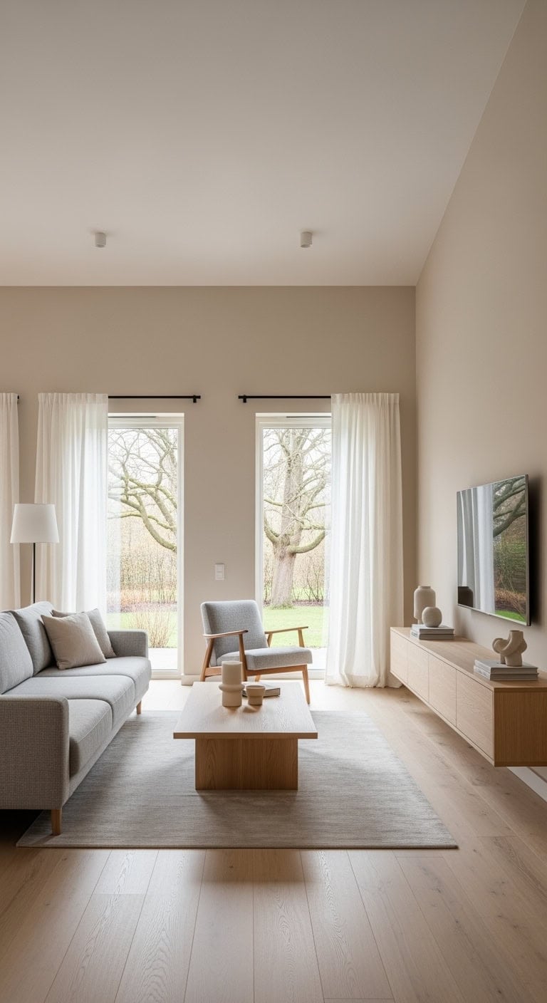 scandinavian minimalist beige grey hygge