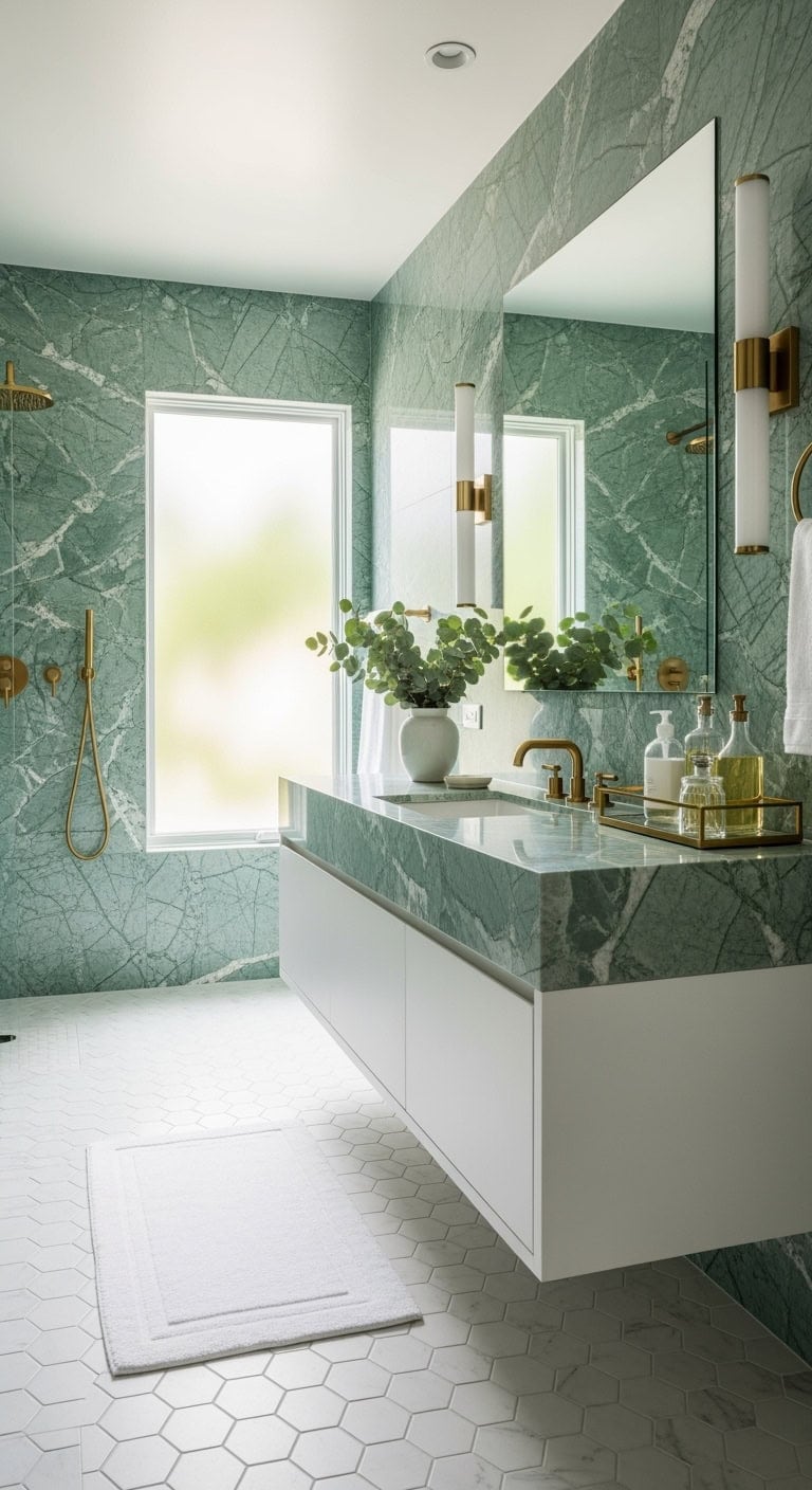 seafoam marble spa sanctuary