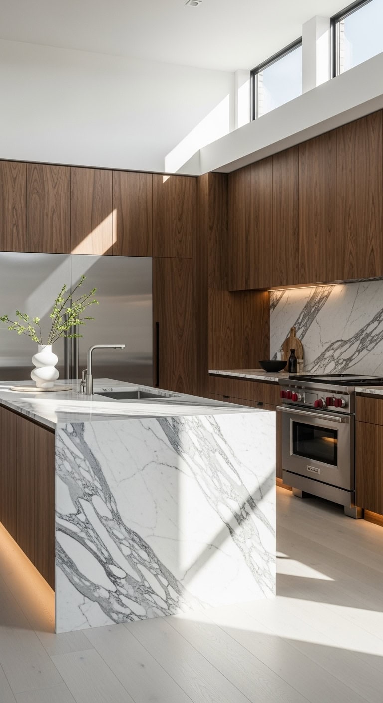 sleek modern minimalist kitchens