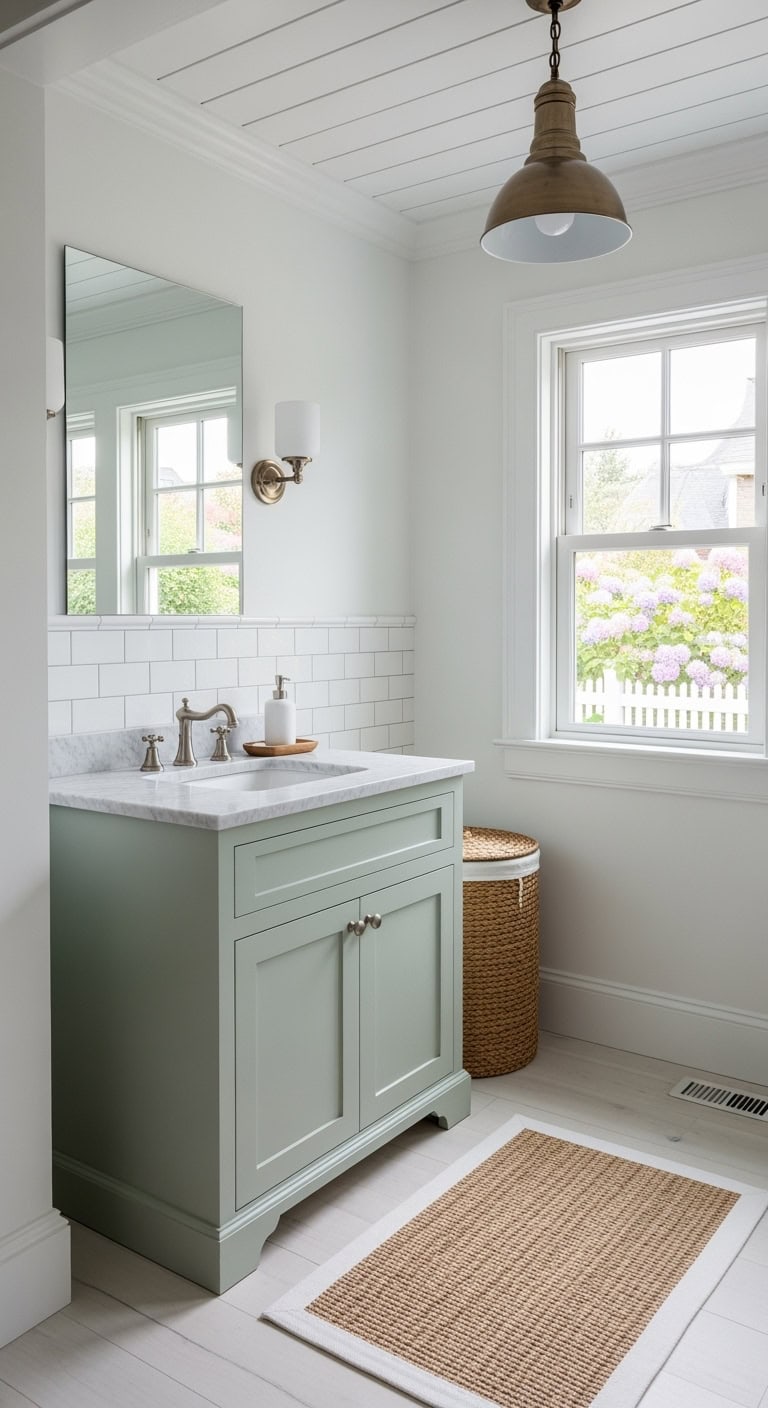soft celery carrara hamptons vanity
